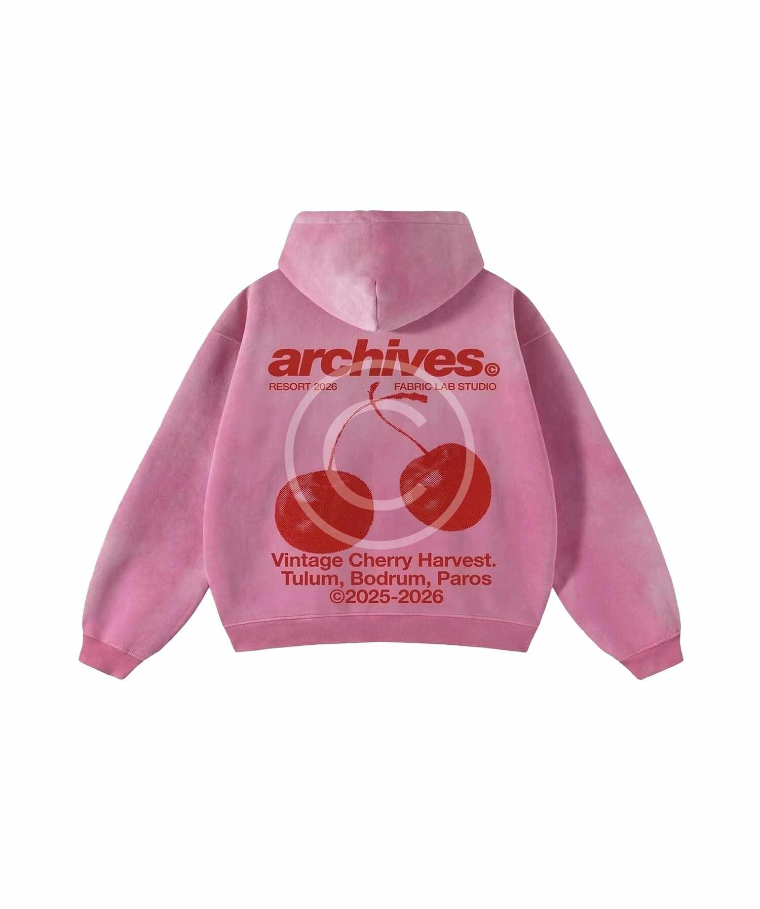 Cherry harvest pink hoodie